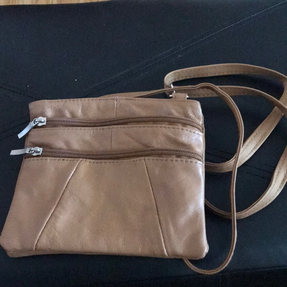 Afonie two in one leather crossbody bag
